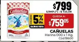 Diarco Cañuelas - harina 000 x 1 kg. cód:18600 oferta