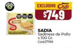 Diarco Sadia sadinesa de pollo oferta