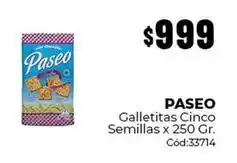 Diarco Paseo - galletitas cinco semillas oferta