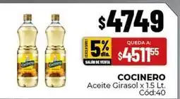 Diarco Cocinero aceite girasol oferta