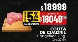 Diarco Colita de cuadril congelada oferta