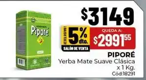 Diarco Pipore yerba mate suave clásica oferta
