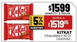 Diarco Chocolate x 41 gr. cód:17062 oferta