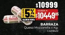 Diarco Barraza - queso mozzarella x kg. cód:8422 oferta