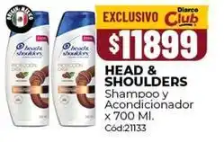 Diarco Head & shoulders shampoo y acondicionador oferta