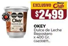 Diarco Okey dulce de leche repostero oferta