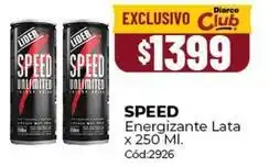Diarco Speed energizante lata oferta