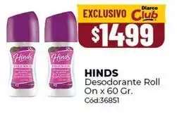Diarco Hinds - desodorante roll on oferta