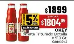 Diarco Okey tomate triturado botella oferta