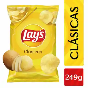 Walmart Papas Fritas Lays Clásicas 249 Gr oferta