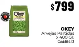 Diarco Okey arvejas partidas oferta