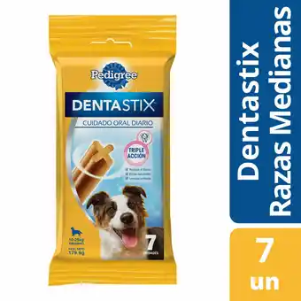 Walmart Snack Dentastix Razas Medianas Pedigree X 7un oferta