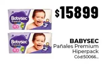 Diarco Babysec pañales premium hiperpack oferta
