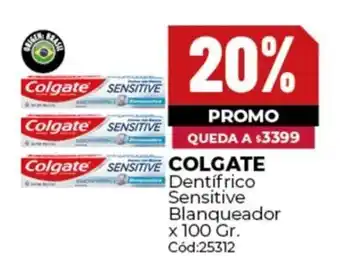 Diarco Colgate dentifrico sensitive blanqueador oferta