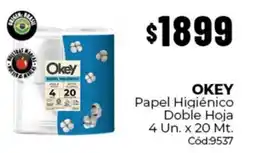 Diarco Okey papel higiénico doble hoja oferta