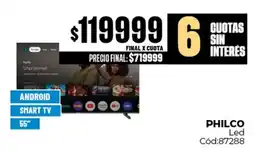 Diarco Philco smart tv 55" led oferta