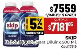 Diarco Skip jabón líquido para diluir oferta