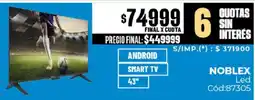 Diarco Noblex led smart tv 43" oferta