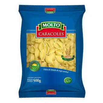 Walmart Fideos Caracoles Molto 500 Gr oferta