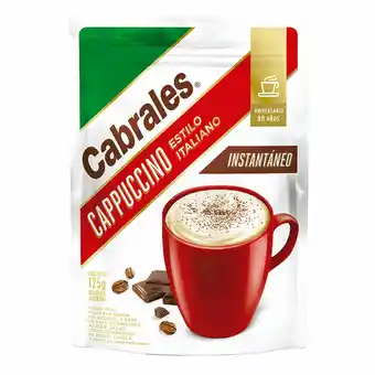 Walmart Café Cappuccino Cabrales Doypack 12 Unidades 125gr oferta