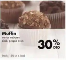 Disco Muffin varios sabores elab. propia oferta
