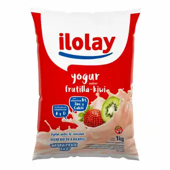 Walmart Yogurt Entero Ilolay Sachet Frutilla-Kiwi 1kg oferta