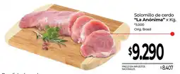 La Anonima La anónima solomillo de cerdo oferta