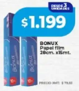 Supermayorista Vital Bonux papel film oferta