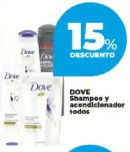 Supermayorista Vital Dove shampoo y acondicionador todos oferta