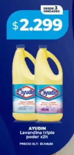 Supermayorista Vital Ayudín lavandina triple poder oferta