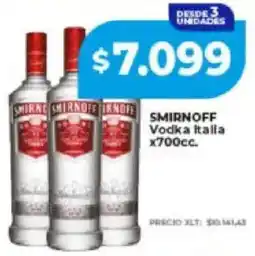 Supermayorista Vital Smirnoff vodka italla oferta