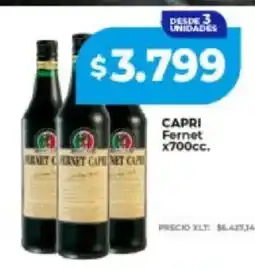 Supermayorista Vital Capri fernet oferta