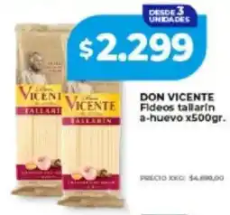 Supermayorista Vital Don vicente fideos tallarin a-huevo oferta