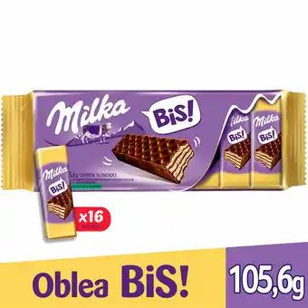 Walmart Obleas Bis Leche Milka 105gr oferta