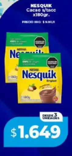 Supermayorista Vital Nestlé nesquik cacao s/tacc oferta