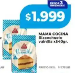 Supermayorista Vital Mama cocina bizcochuelo vainilla oferta