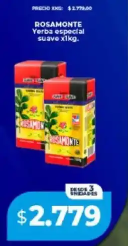Supermayorista Vital Rosamonte yerba especial suave oferta