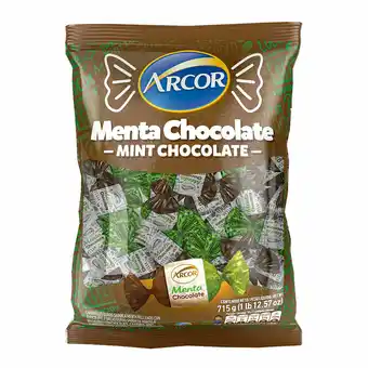 Walmart Caramelos Rellenos Menta Chocolate Arcor X 715gr oferta