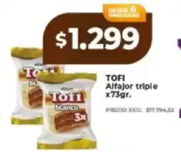 Supermayorista Vital Tofi alfajor triple oferta