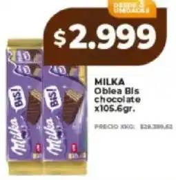Supermayorista Vital Milka oblea bis chocolate oferta
