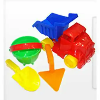 Walmart Set Camión + Balde + Pala + Espátula oferta