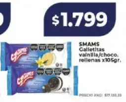 Supermayorista Vital Smams galletitas vainilla/choco. rellenas oferta