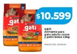 Supermayorista Vital Gati allmento para gato adulto carne y pollo bolsa oferta
