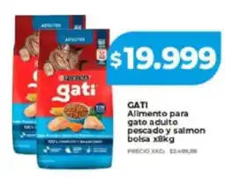 Supermayorista Vital Gati allmento para gato adulto pescado y salmon bolsa oferta