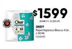 Diarco Okey - papel higiénico blanco oferta