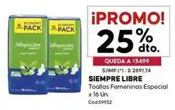 Diarco Siempre libre - toallas femeninas especial oferta