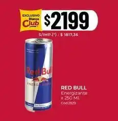 Diarco Red bull - energizante x 250 ml. c uevo:2929 oferta