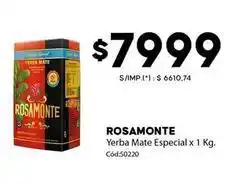 Diarco Rosamonte - yerba mate especial x 1 kg. cód:50220 oferta