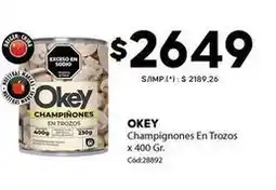 Diarco Okey - champignones en trozos oferta