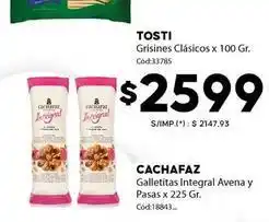 Diarco Cachafaz - galletitas integral avena y pasas x 225 gr. cód:18843 oferta